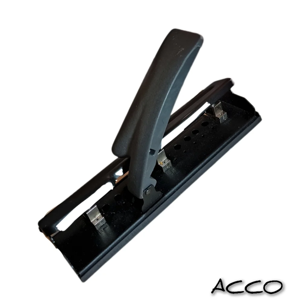 ACCO Heavy Duty Puncher. Adjustable to 2 or 3 Holes. Comfortable & Easy to Use